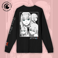 DARLING in the FRANXX - Zero Two Faces Long Sleeve Shirt - Crunchyroll Exclusive
